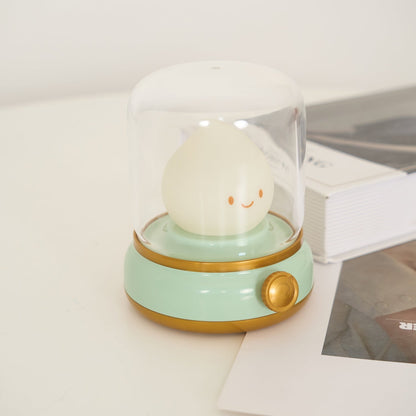 Vintage-Style Flame LED Accent Lamp 4 in Adjustable Brightness USB Rechargeable Bedroom Nightstand Reading Desk Decor