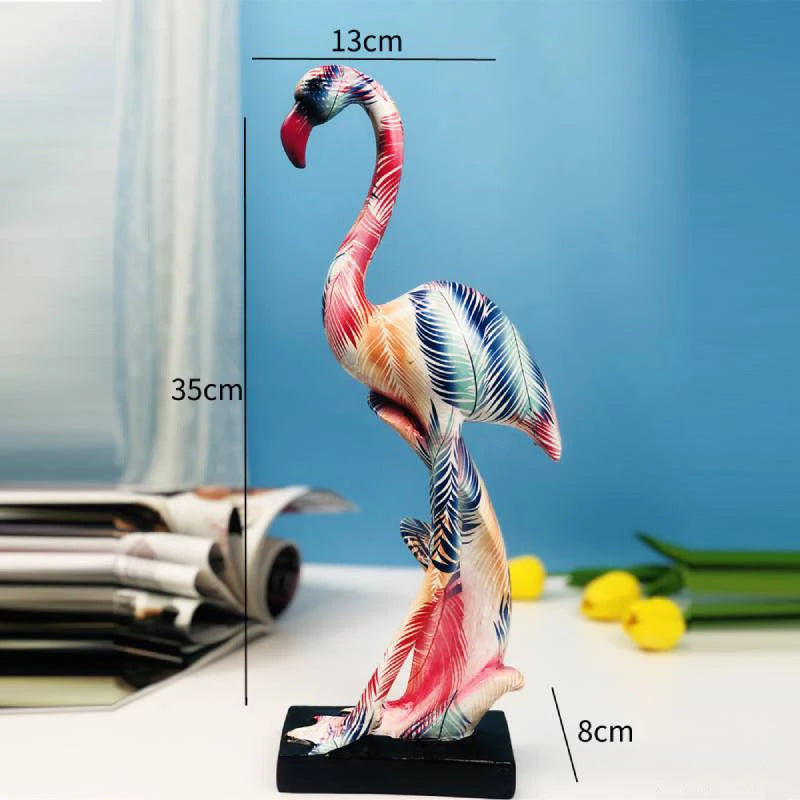 Flamenco Sculpture – Elegant Resin Art for Home Décor and Room Decor, Perfect for Living Room