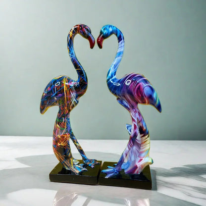 Flamenco Sculpture – Elegant Resin Art for Home Décor and Room Decor, Perfect for Living Room