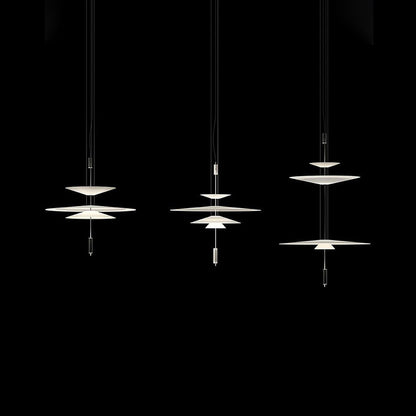 Modern LED Ceiling Fixture 26 Inch White Acrylic Adjustable Height for Kitchen Dining Bedroom Entryway Overhead Lighting Fixture