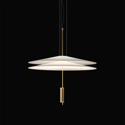 Modern LED Ceiling Fixture 26 Inch White Acrylic Adjustable Height for Kitchen Dining Bedroom Entryway Overhead Lighting Fixture