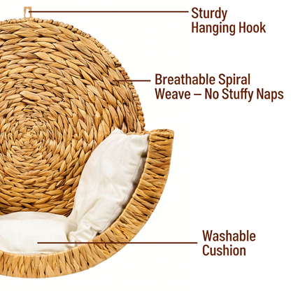 Purrch™ – Handwoven Cat Bed