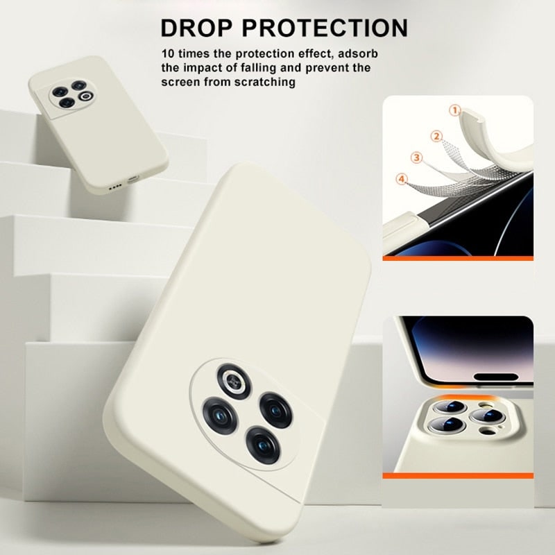 Soft-Touch Silicone Phone Case with Camera Protection for Android Models – Shock-Absorbing Cover with Raised Edges & Fingerprint-Resistant