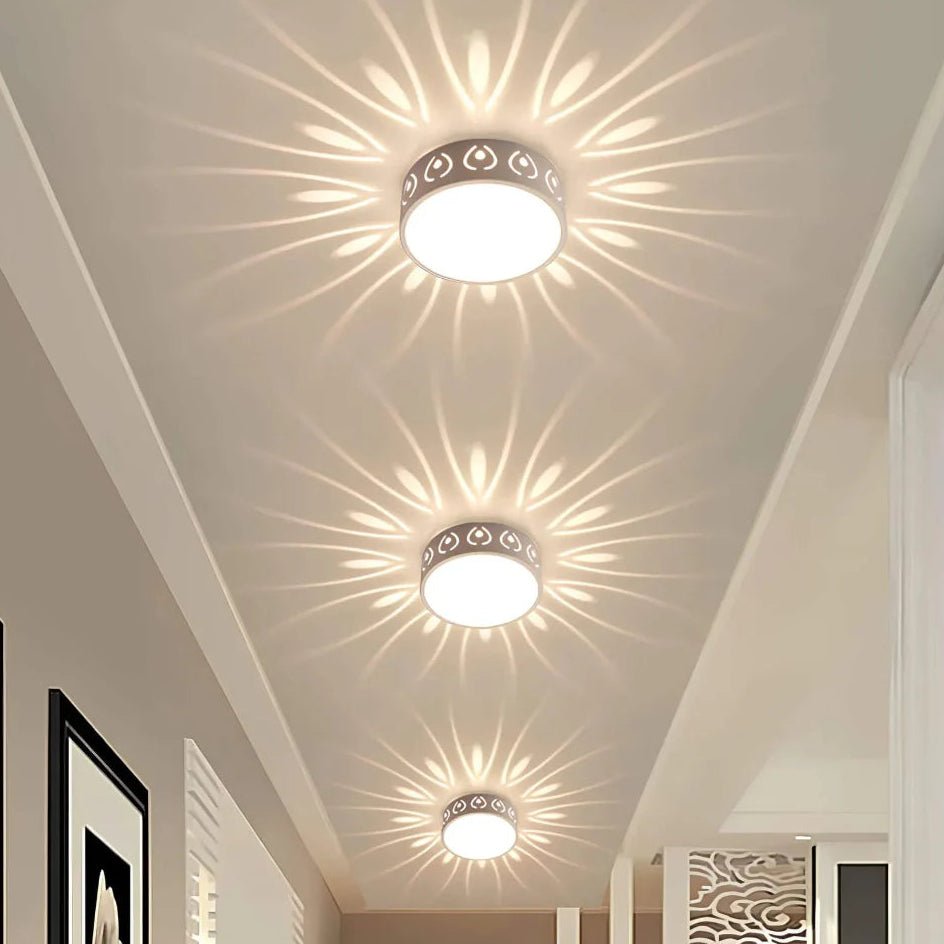 Modern Low-Profile Ceiling Light - Ultra-Slim LED Fixture for Hallways, Bedrooms, Kitchens