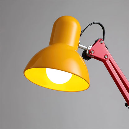 Articulating Metal Arm Task Lamp 21.6 in with Multicolor Accents for Desks Bedrooms Home Office Reading Study Workspace Nightstand