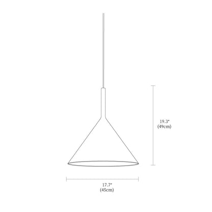 Iron Ceiling Fixture Hammered Texture Adjustable Height 18×19 in Overhead Dining Kitchen Island Entryway Aged Bronze Cone Shade