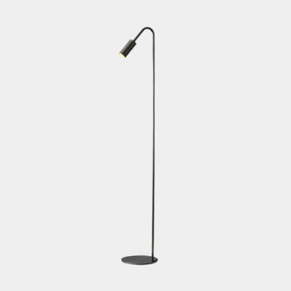 Arching Brass Spotlight Lamp with Adjustable LED Temperature 51 in Tall for Modern Homes Offices and Art Spaces