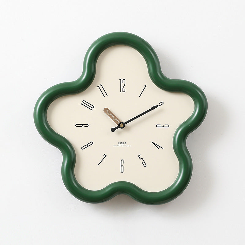 Floral Elegance | 3D Floral Pendulum Wall Clock with Silent Movement | Nature-Inspired Decor for Tranquil Spaces