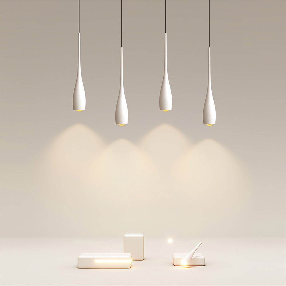 Hanging Ceiling Fixture 12 in Drop Shade Aluminum 12W Adjustable Height for Kitchen Island Dining Bedroom Study Home Decor Lighting