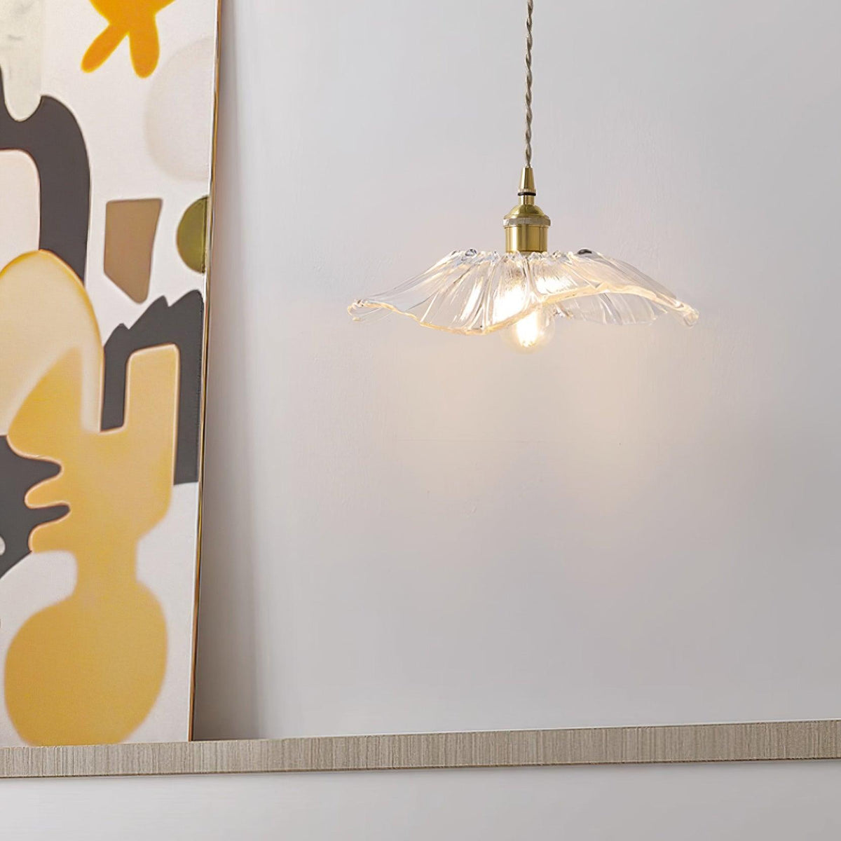 Glass Pendant Light 11 Inch Dome Shade Adjustable Hanging Fixture for Kitchen Island Dining Room Table Vintage Style Ceiling Lamp E26 Socket