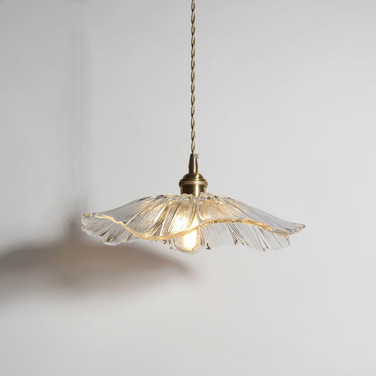 Glass Pendant Light 11 Inch Dome Shade Adjustable Hanging Fixture for Kitchen Island Dining Room Table Vintage Style Ceiling Lamp E26 Socket