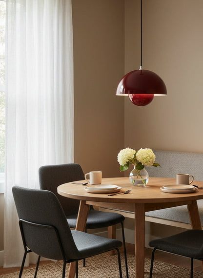 Aluminum Overhead Fixture 9 in Dome Shade Adjustable Cord Contemporary Lighting Kitchen Dining Room Island Ceiling Lamp Geometric Hemisphere