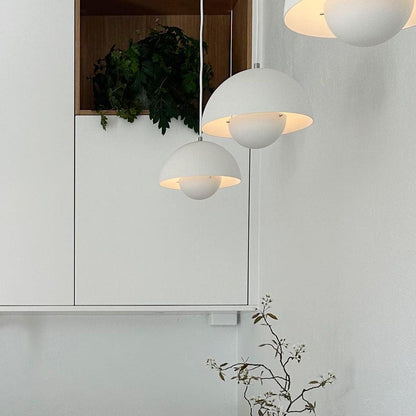 Geometric Aluminum Hanging Fixture 9 Inch Matte Modern Overhead Illumination for Kitchen Dining Room Entry