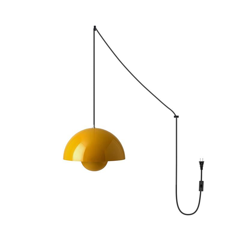 Aluminum Overhead Fixture 9 in Dome Shade Adjustable Cord Contemporary Lighting Kitchen Dining Room Island Ceiling Lamp Geometric Hemisphere