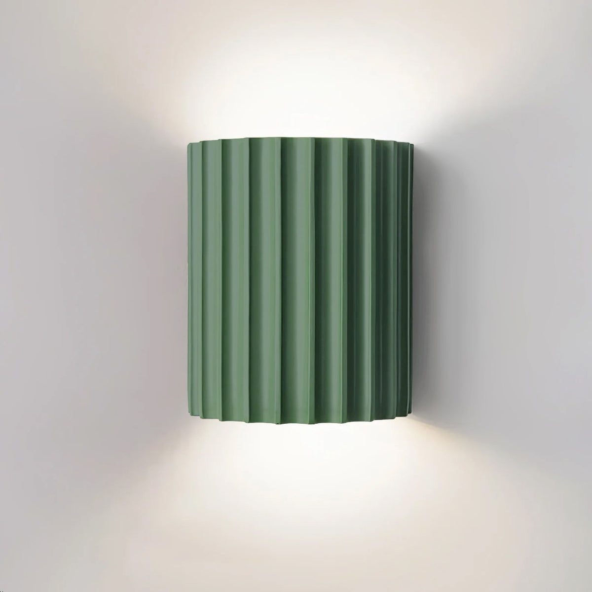 Textured Resin Sconce 5.5 in Bidirectional LED Fixture White Gray Green Orange for Hallway Bedroom Entryway Modern Ambient Wall Lighting G9