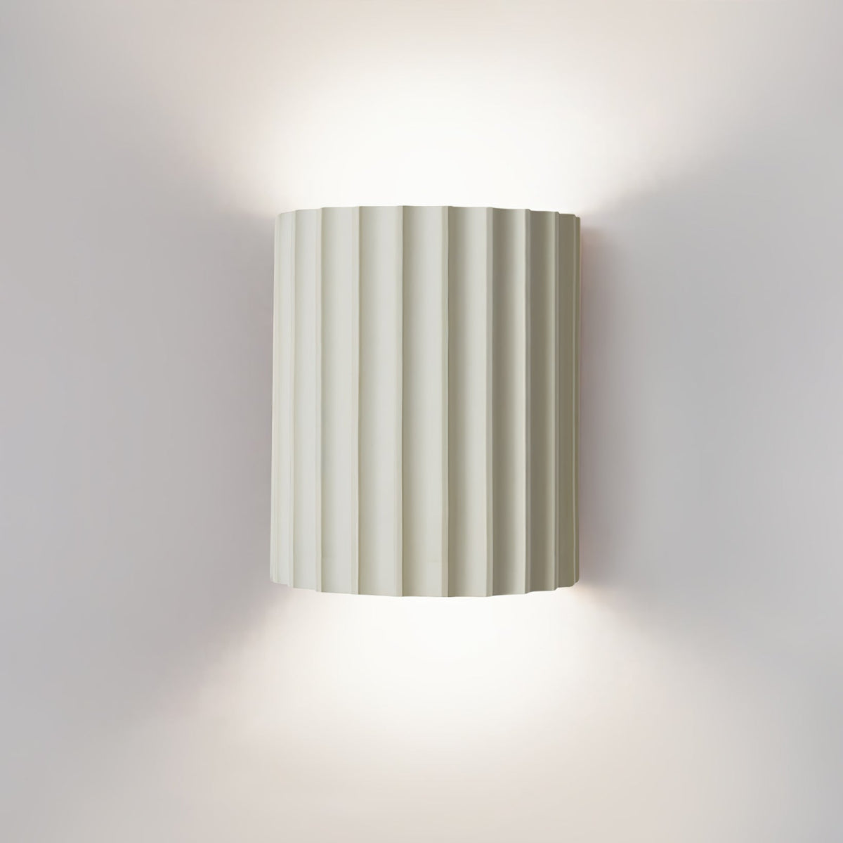 Textured Resin Sconce 5.5 in Bidirectional LED Fixture White Gray Green Orange for Hallway Bedroom Entryway Modern Ambient Wall Lighting G9