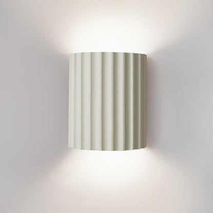 Textured Resin Sconce 5.5 in Bidirectional LED Fixture White Gray Green Orange for Hallway Bedroom Entryway Modern Ambient Wall Lighting G9