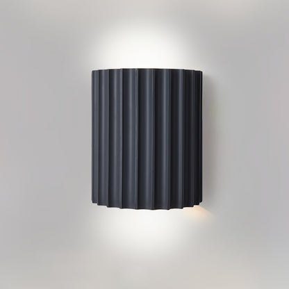 Textured Resin Sconce 5.5 in Bidirectional LED Fixture White Gray Green Orange for Hallway Bedroom Entryway Modern Ambient Wall Lighting G9