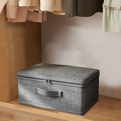 Folio Storage Box - Lightweight Fabric, Foldable Organizer