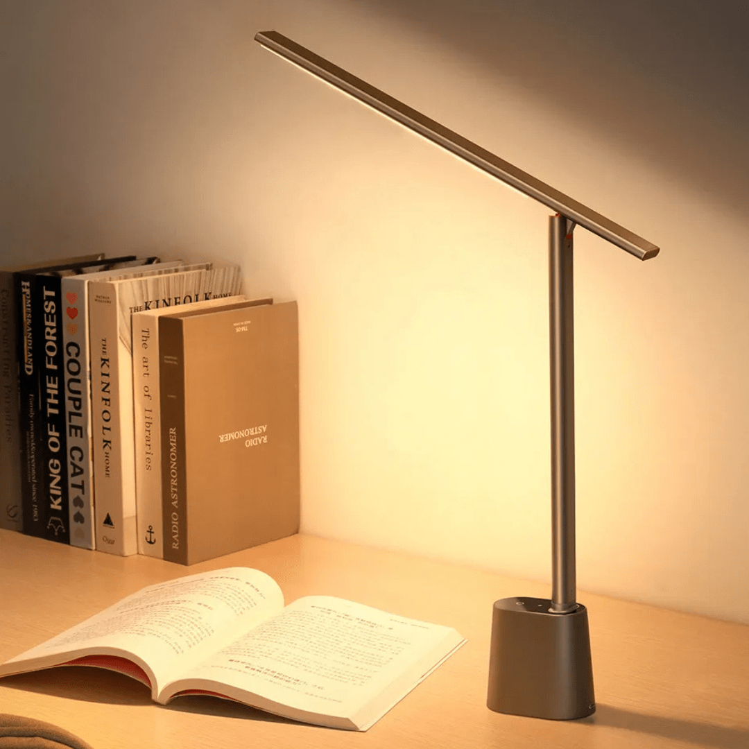 FoldLite | Foldable LED Desk Lamp with Dimming Function & USB Power | Compact Design for Home and Travel