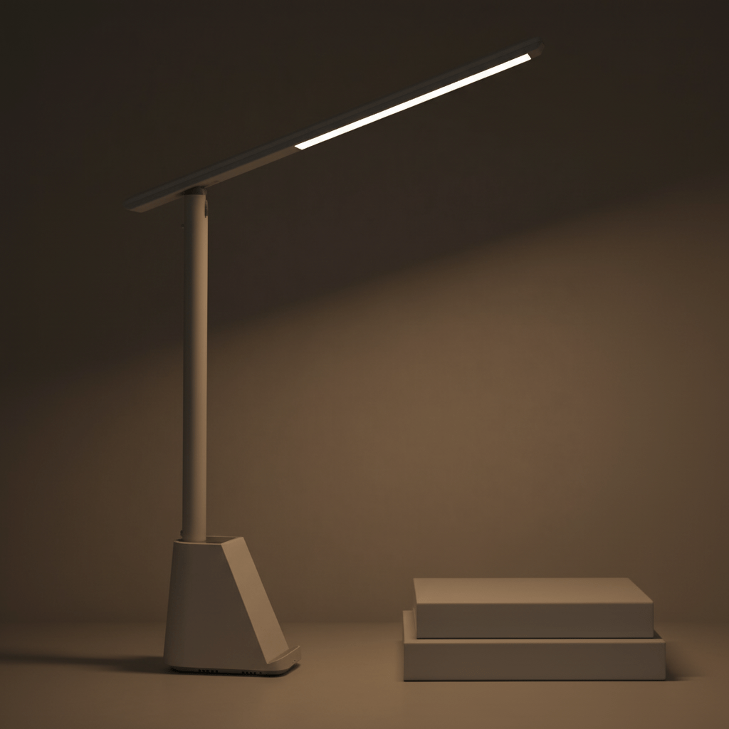 FoldLite | Foldable LED Desk Lamp with Dimming Function & USB Power | Compact Design for Home and Travel