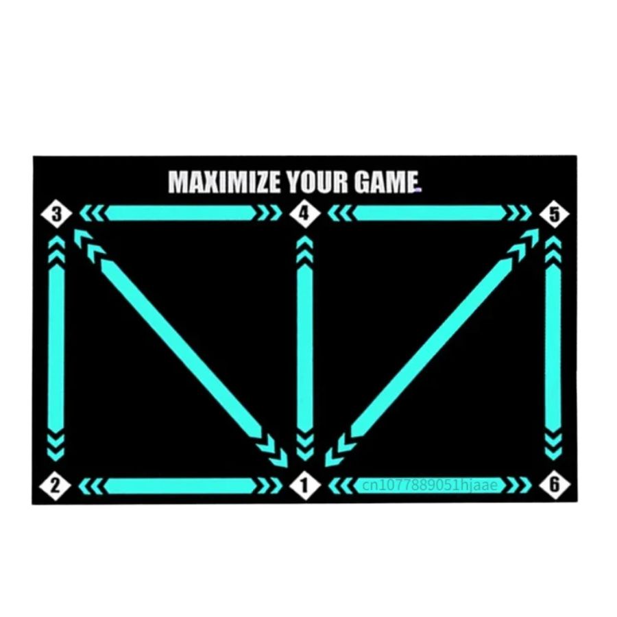 Soccer Skills Training Mat 35 in × 24 in Indoor Footwork Dribbling Practice Set Ball Control Exercises Youth Home Drills Anti-Slip Socks