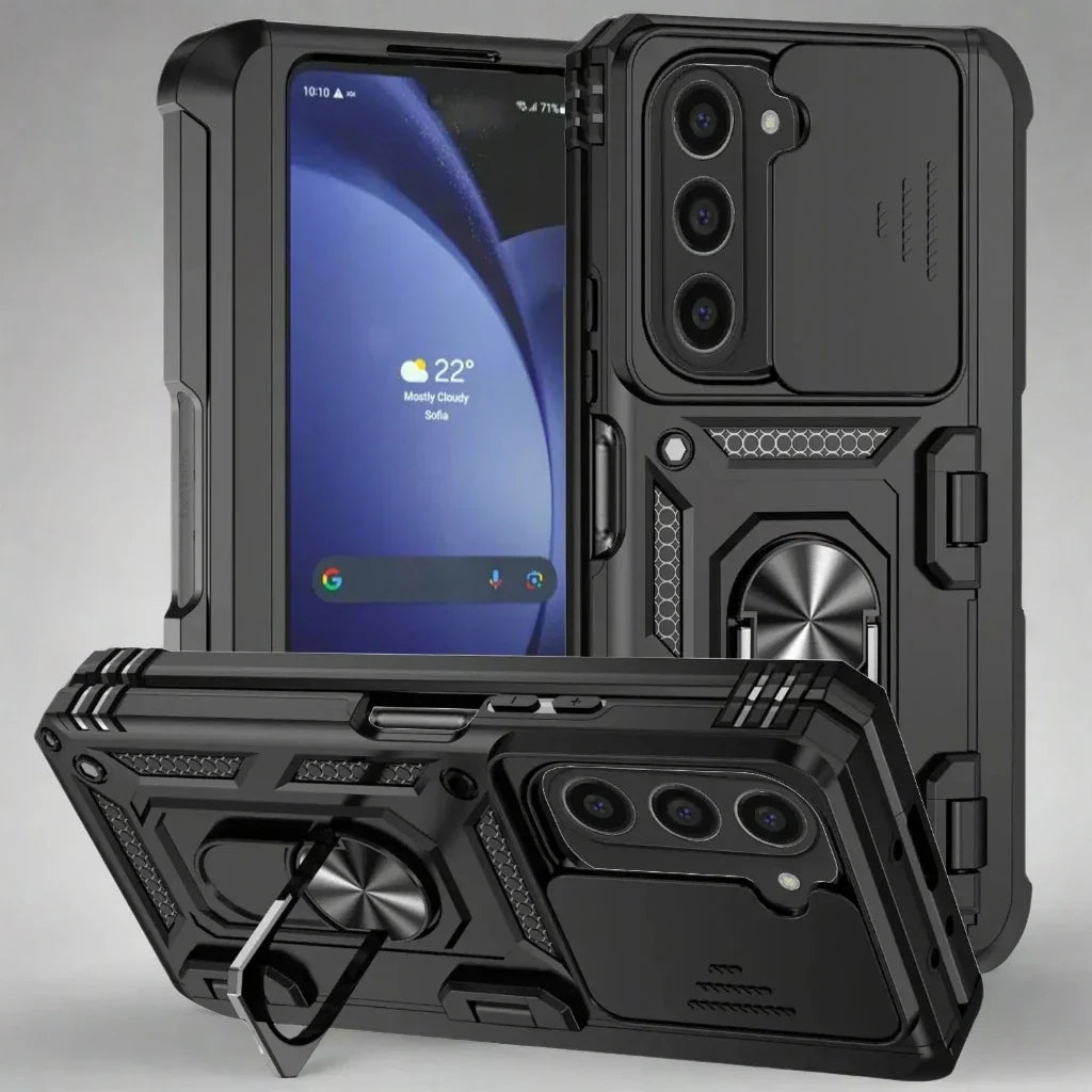 Reinforced Armor Case for Galaxy Z Fold 6 & Z Fold 5 – Drop-Resistant Phone Shell with Precise Hinge Coverage & Full-Access Design for
