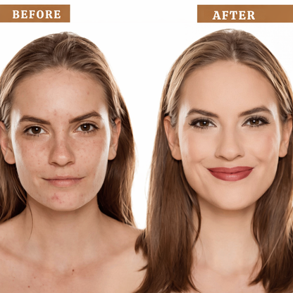 Color-Adapting Foundation Stick with Built-In Brush for Flawless Skin Tone Matching and Hydration | Cream Foundation Makeup | Travel-Friendl