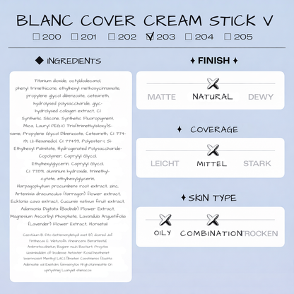Color-Adapting Foundation Stick with Built-In Brush for Flawless Skin Tone Matching and Hydration | Cream Foundation Makeup | Travel-Friendl