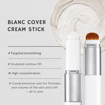Color-Adapting Foundation Stick with Built-In Brush for Flawless Skin Tone Matching and Hydration | Cream Foundation Makeup | Travel-Friendl