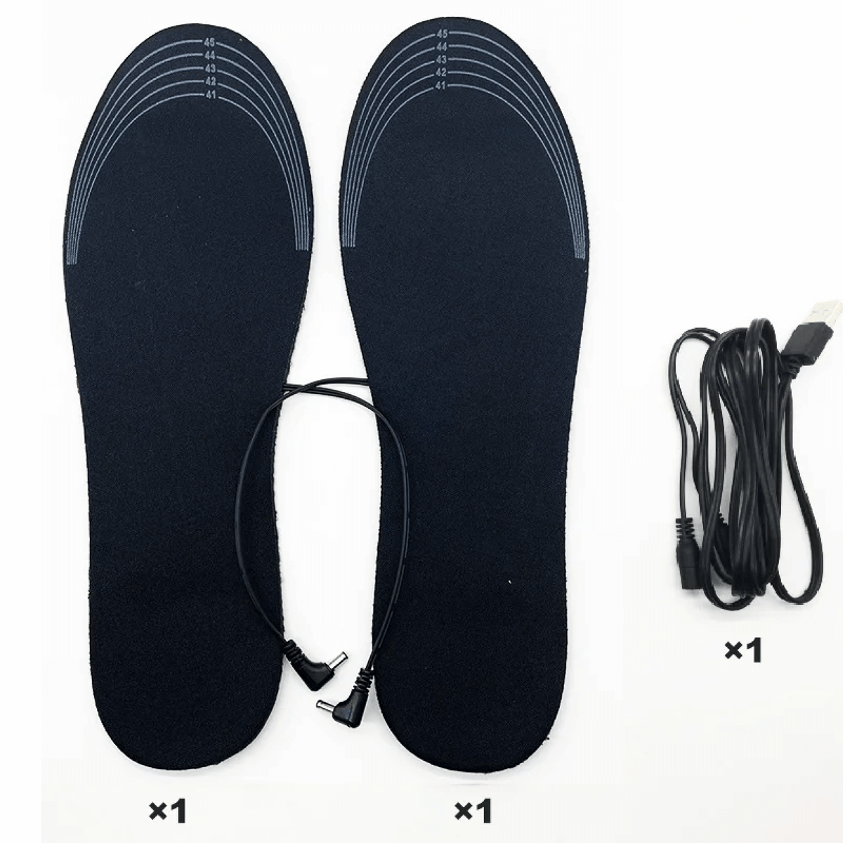 Rechargeable Heated Insoles – USB Battery-Powered Thermal Shoe Inserts for Winter, Skiing, Hiking & Outdoor Work