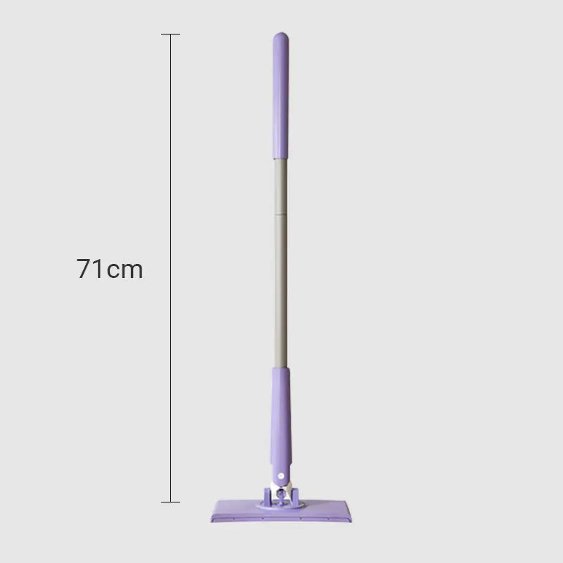 Disposable Wipe Floor Mop with 28-Inch Handle for Kitchens Bathrooms Hardwood Tile No-Bucket Quick Clean System Lilac