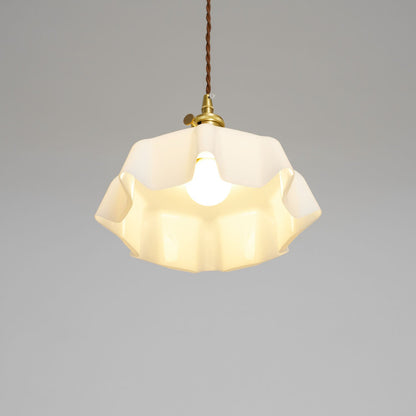 Hanging Ceiling Light Fixture Textured Dome Shade White Beige Pink Blue for Kitchen Island Dining Room Adjustable Height Indoor Pendant Lamp
