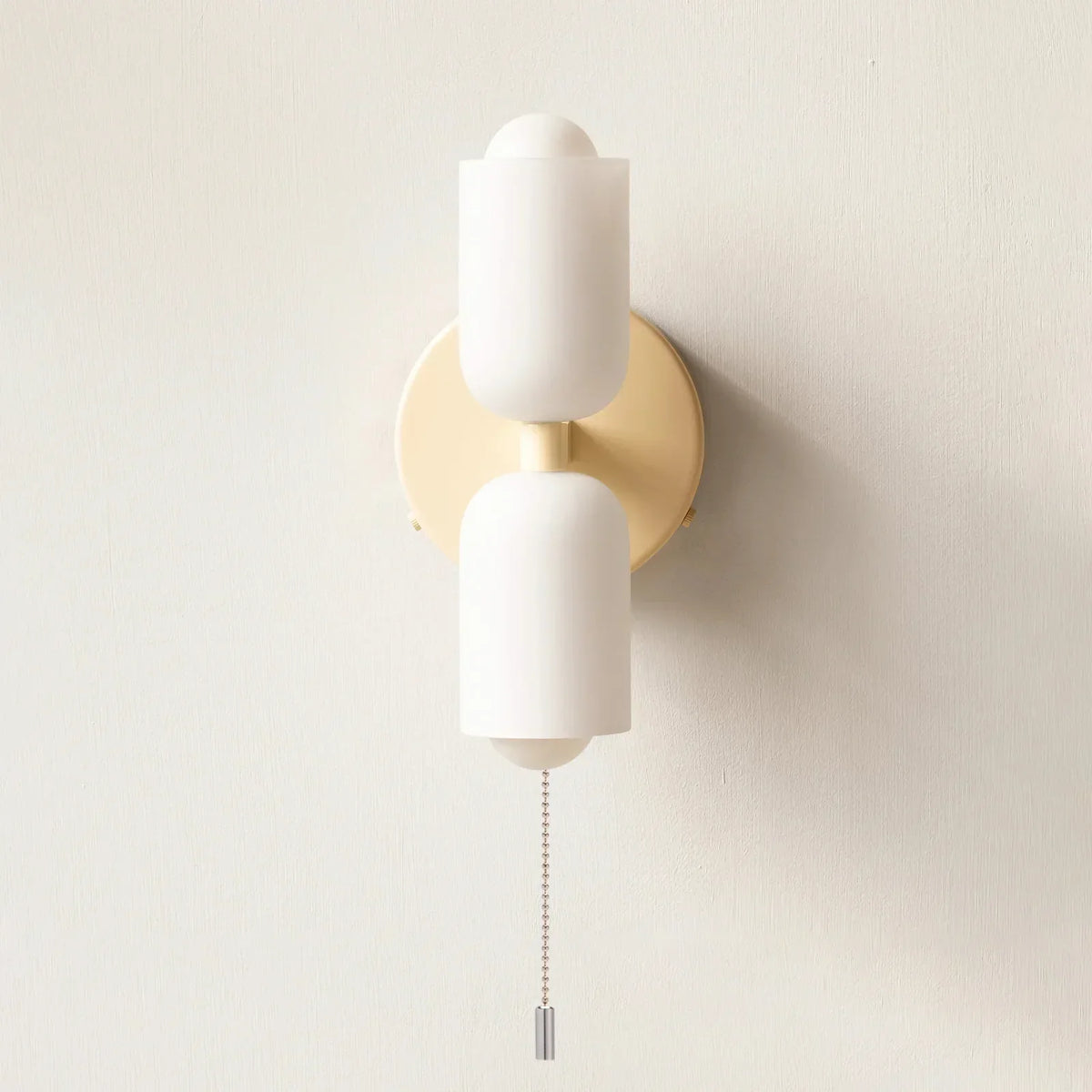 Iron & Glass Sconce Dual-Light Fixture for Bedroom Hallway Bathroom Parisian-Inspired Accent 10 in Tall E14 Socket 6 Finishes