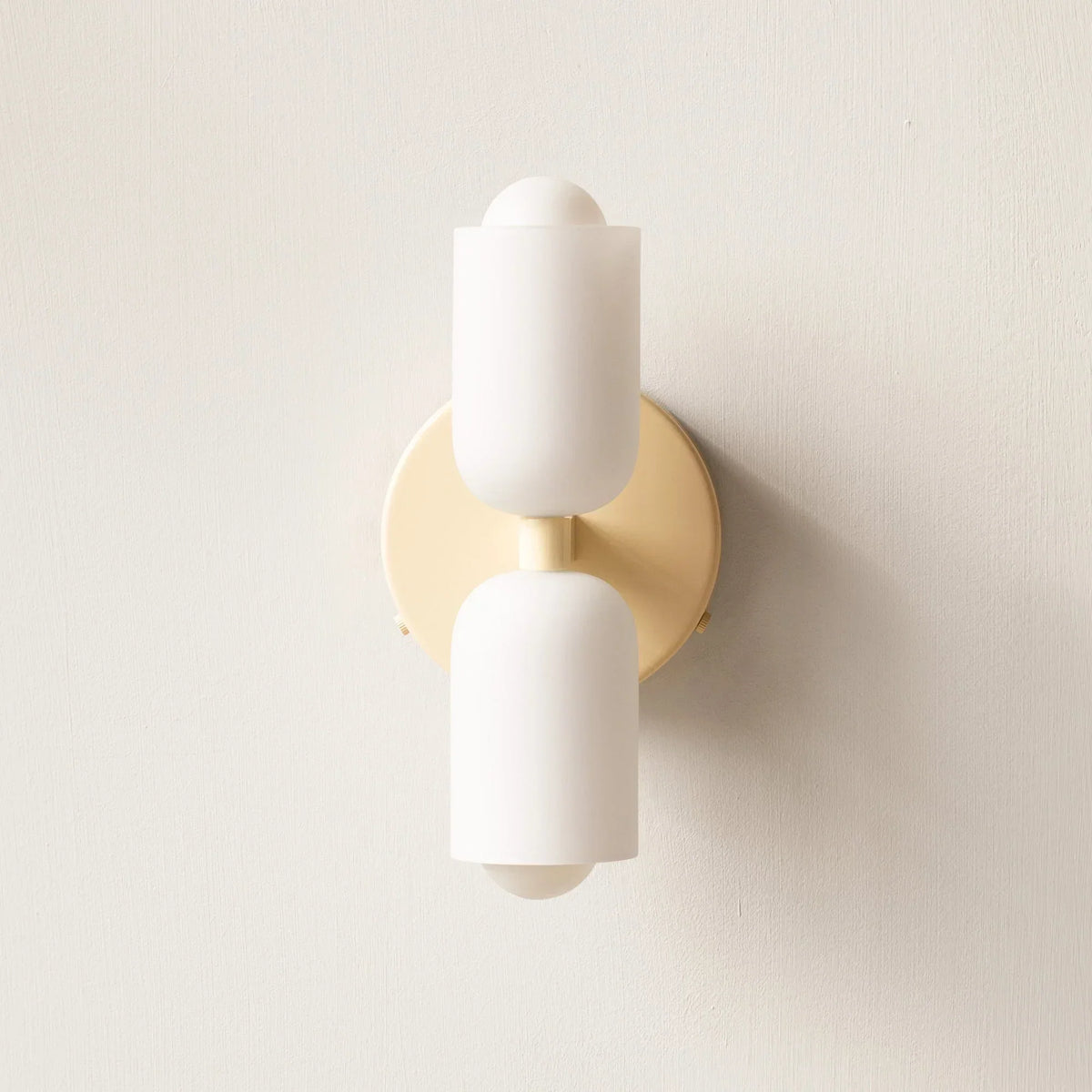 Iron & Glass Sconce Dual-Light Fixture for Bedroom Hallway Bathroom Parisian-Inspired Accent 10 in Tall E14 Socket 6 Finishes