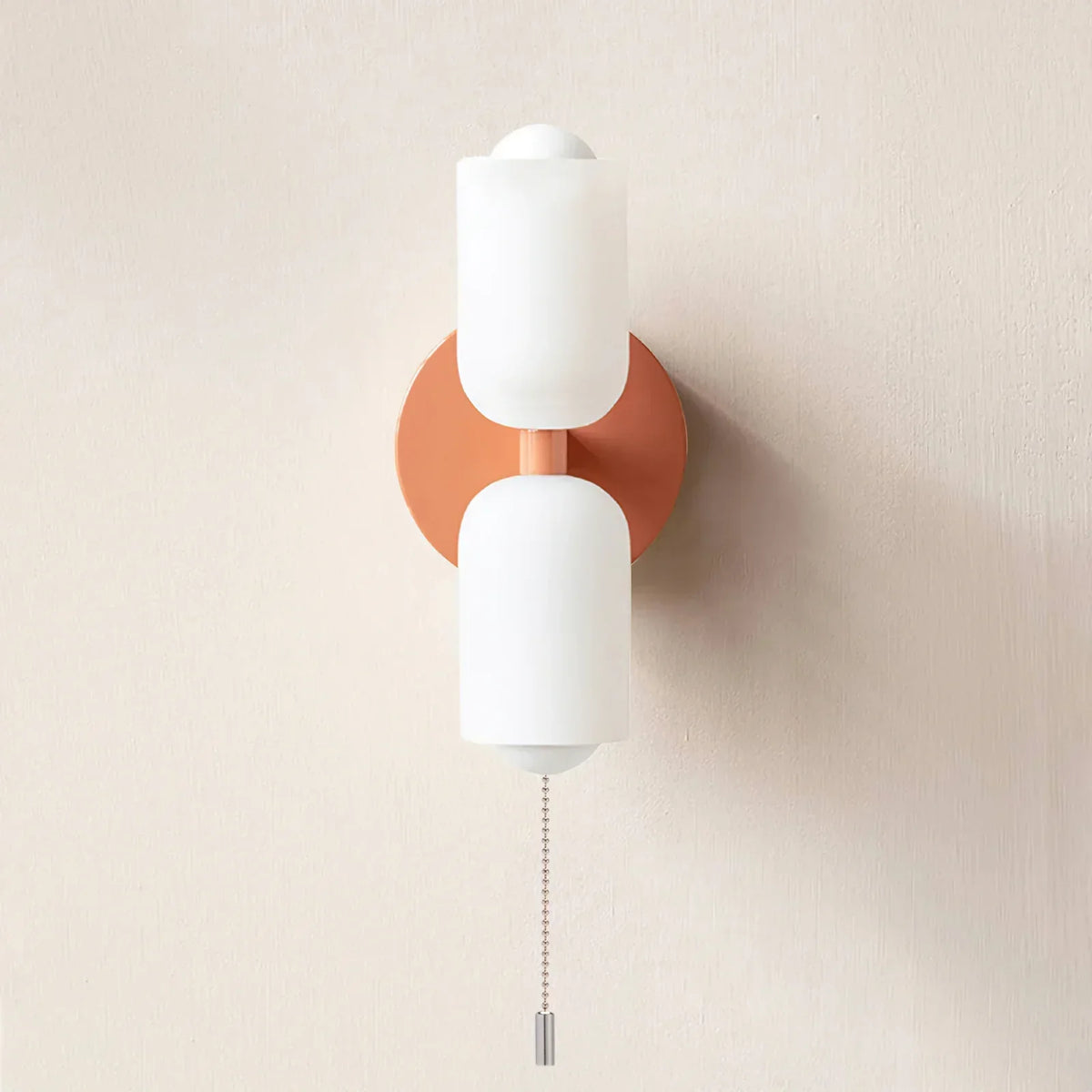 Iron & Glass Sconce Dual-Light Fixture for Bedroom Hallway Bathroom Parisian-Inspired Accent 10 in Tall E14 Socket 6 Finishes