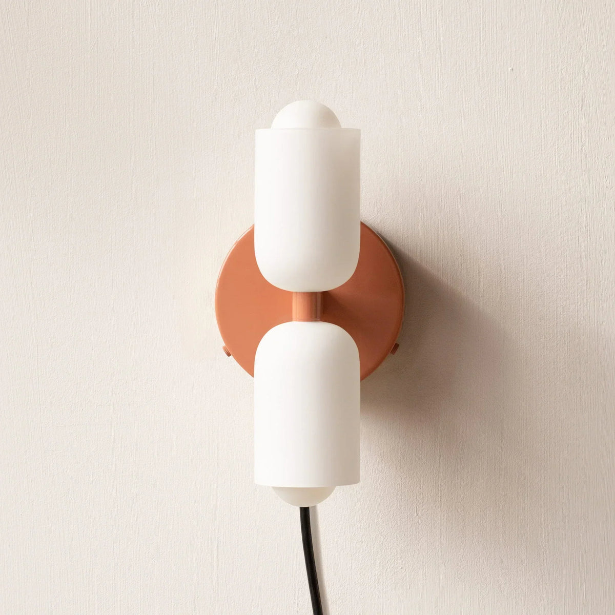 Iron & Glass Sconce Dual-Light Fixture for Bedroom Hallway Bathroom Parisian-Inspired Accent 10 in Tall E14 Socket 6 Finishes