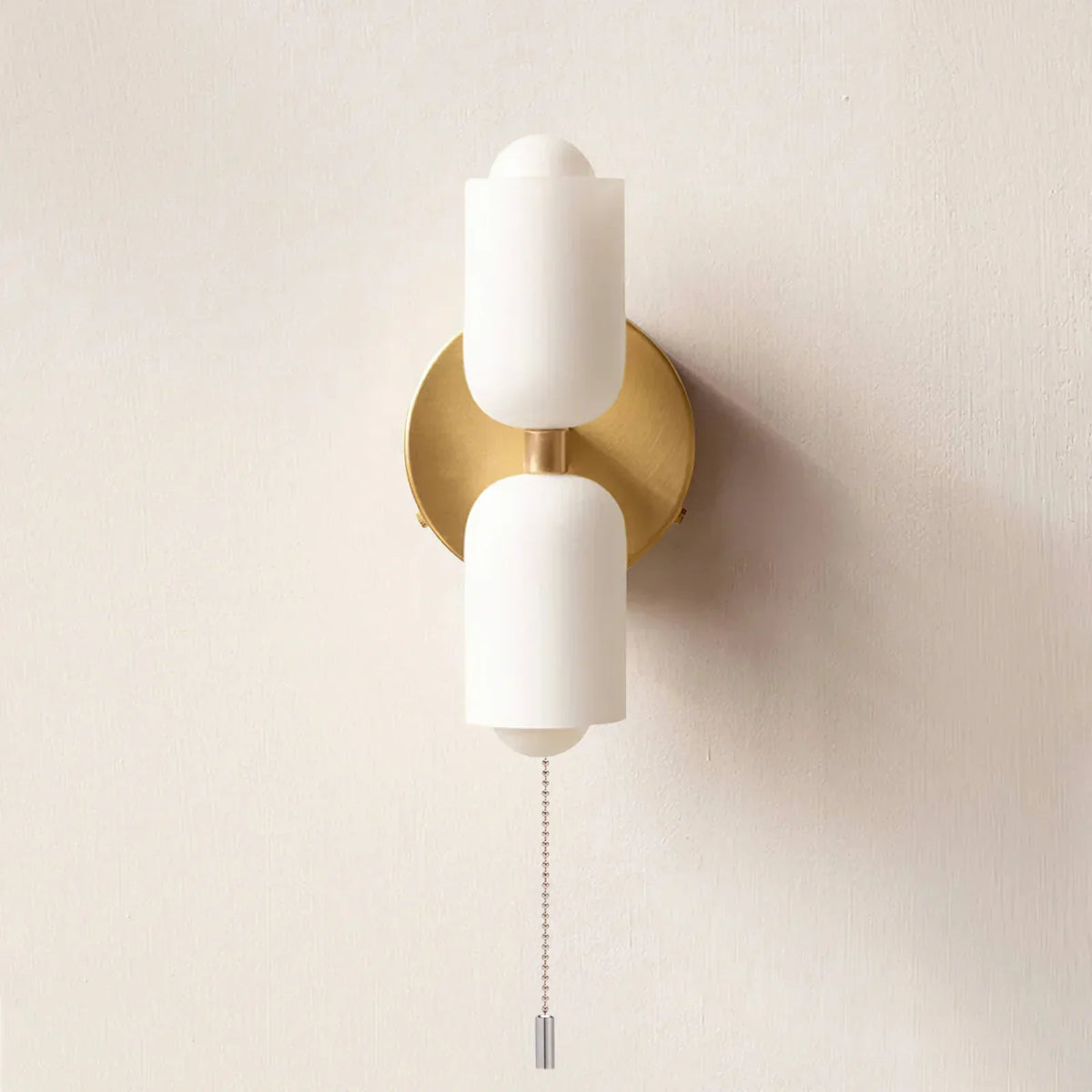 Iron & Glass Sconce Dual-Light Fixture for Bedroom Hallway Bathroom Parisian-Inspired Accent 10 in Tall E14 Socket 6 Finishes