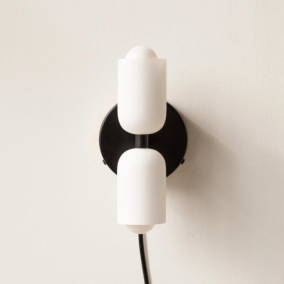 Iron & Glass Sconce Dual-Light Fixture for Bedroom Hallway Bathroom Parisian-Inspired Accent 10 in Tall E14 Socket 6 Finishes