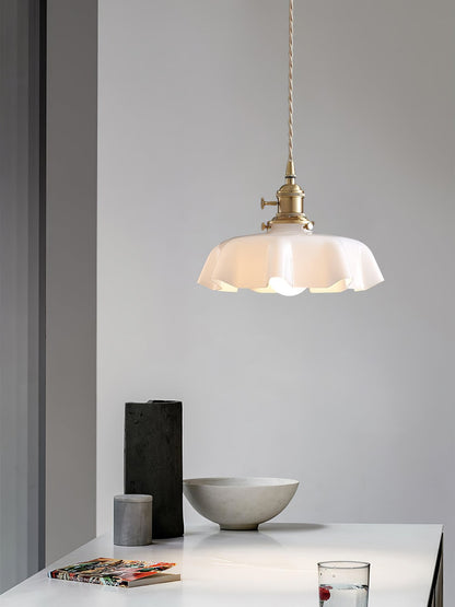 Hanging Ceiling Light Fixture Textured Dome Shade White Beige Pink Blue for Kitchen Island Dining Room Adjustable Height Indoor Pendant Lamp