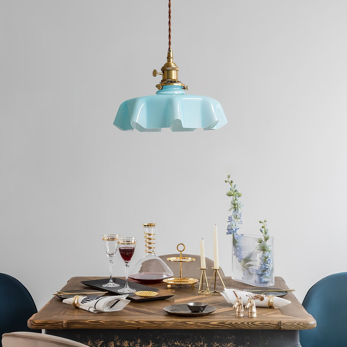 Hanging Ceiling Light Fixture Textured Dome Shade White Beige Pink Blue for Kitchen Island Dining Room Adjustable Height Indoor Pendant Lamp