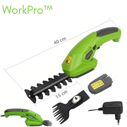 Cordless Electric Hedge Trimmer & Shrub Shear Tool – Lightweight Rechargeable Battery Operated Garden Trimmer for Bushes, Shrubs & Topiary
