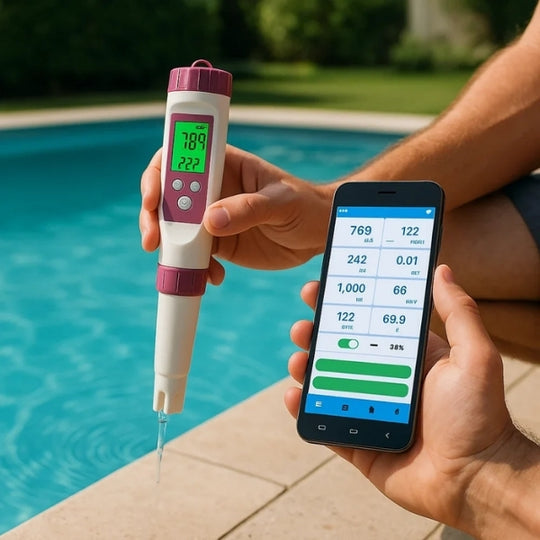 Water Quality Analyzer | 7-in-1 TDS Water Tester with App Integration | Accurate Water Tests for Pools and Spas