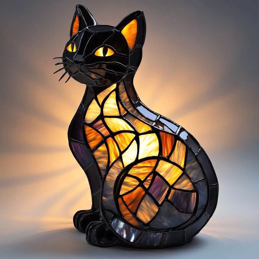 Rechargeable LED Silicone Cat Nightlight Touch Control Desk Lamp for Bedroom Office Kids Room Ambient Lighting Portable USB Powered Multi-Co