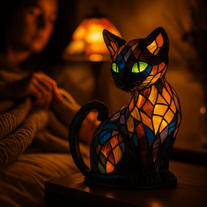 Rechargeable LED Silicone Cat Nightlight Touch Control Desk Lamp for Bedroom Office Kids Room Ambient Lighting Portable USB Powered Multi-Co