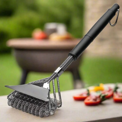 GRATEGUARD – Stainless Steel BBQ Brush for Safe Cleaning