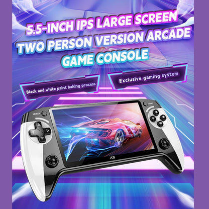 Portable Gaming Device with 10,000 Built-In Games, 5.5 Inch HD Screen for Kids & Travel