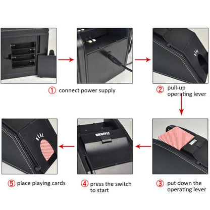 Game Master | Electric Card Shuffler Machine with User-Friendly Design | Effortless Deck Mixing for Fair Play