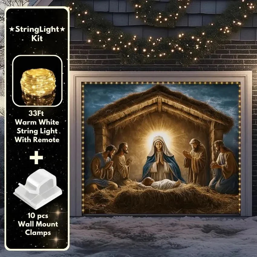 NATIVITYGRACE – Decorative Cover for Serene Christmas Character