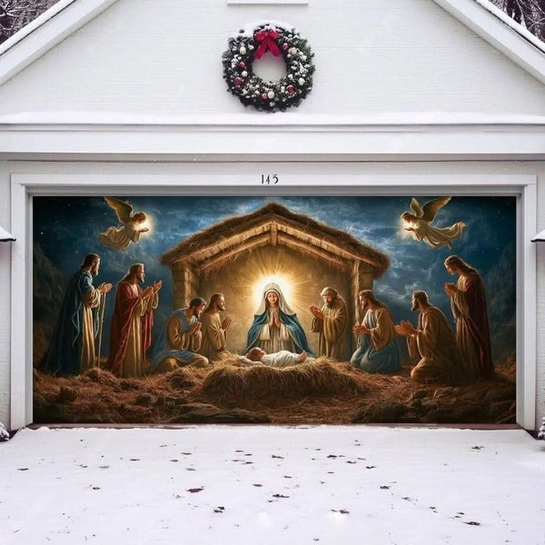 NATIVITYGRACE – Decorative Cover for Serene Christmas Character
